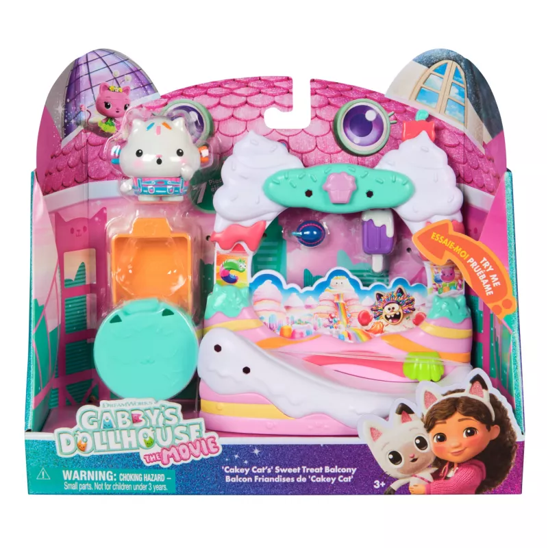 Action Figure Gabby's Dollhouse Cakey Cat's Sweet Treat Balcony Mitmevärviline
