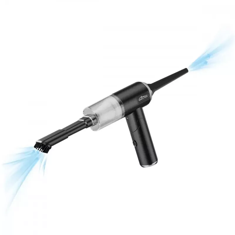 Mini puhur MEDIA-TECH MT6538 2 IN 1 Jet Air Duster — juhtmevaba käsipuhasti, 2000 mAh, 65 W, 2500 l/min, 7000 Pa