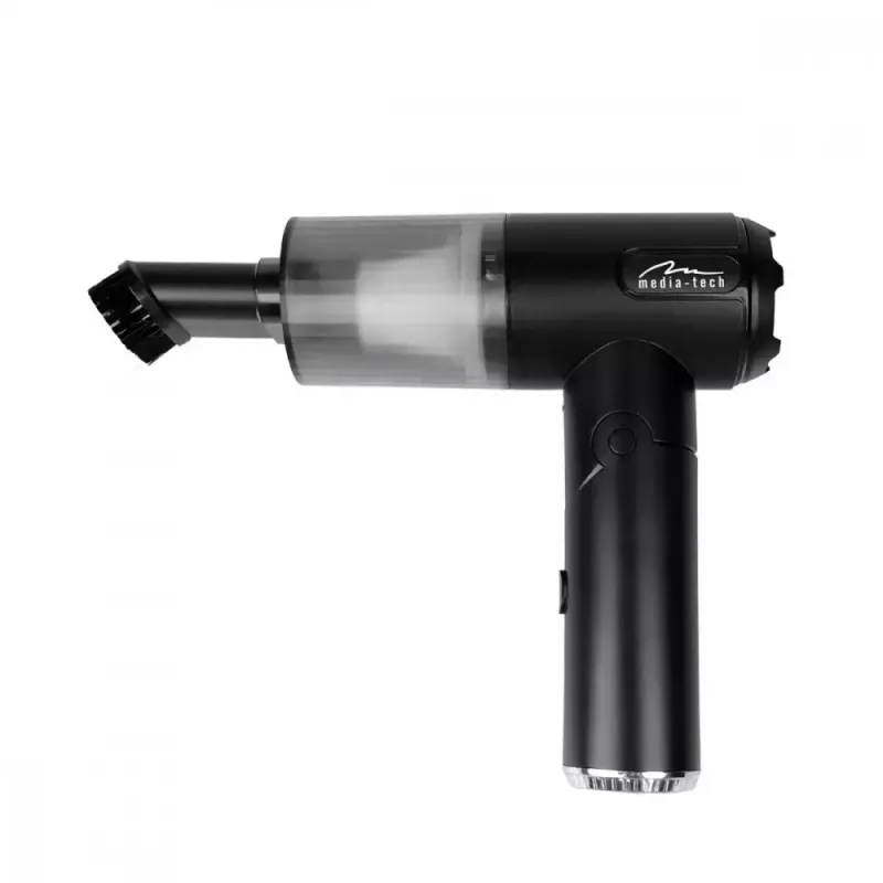 Mini puhur MEDIA-TECH MT6538 2 IN 1 Jet Air Duster — juhtmevaba käsipuhasti, 2000 mAh, 65 W, 2500 l/min, 7000 Pa
