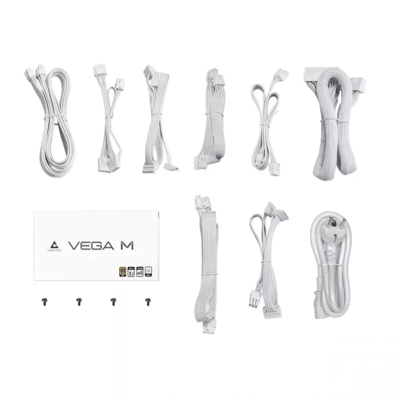 Chieftec Vega PPG-850-CW toiteplokk 850 W 20+4 pin ATX ATX valge