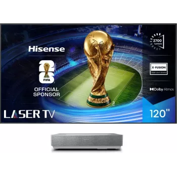 Hisense 120L5ND projektsioonteler Ülilühifookusega projektor 2700 ANSI luumenit DLP UHD 4K (3840x2160) Must, Hõbedane 3D