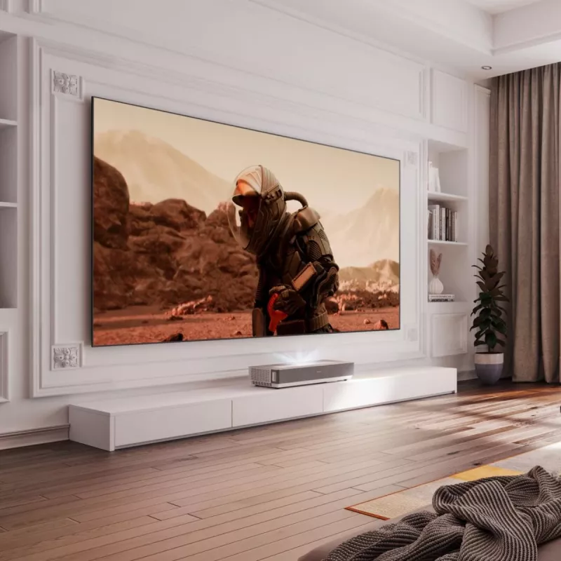 Hisense 120L5ND projektsioonteler Ülilühifookusega projektor 2700 ANSI luumenit DLP UHD 4K (3840x2160) Must, Hõbedane 3D