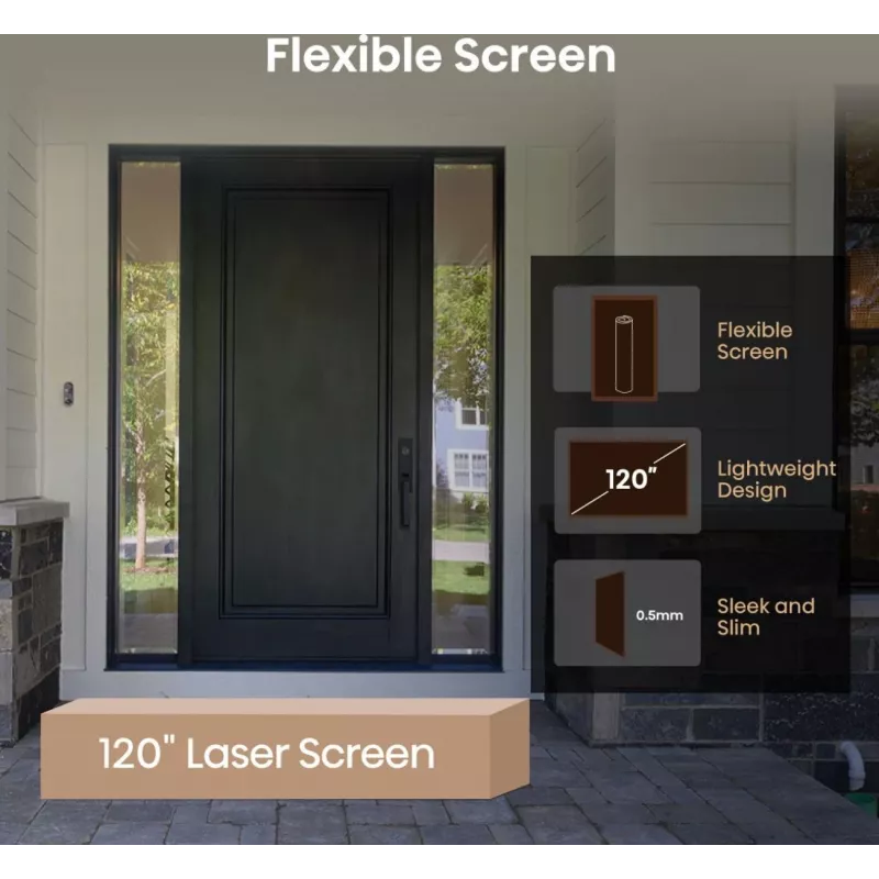 Hisense 120L5ND projektsioonteler Ülilühifookusega projektor 2700 ANSI luumenit DLP UHD 4K (3840x2160) Must, Hõbedane 3D