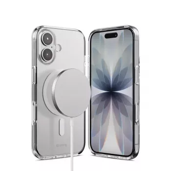 Crong Clear MAG kaitseümbris MagSafe'iga iPhone 17-le Läbipaistev CRGCLRMIP1763TRS