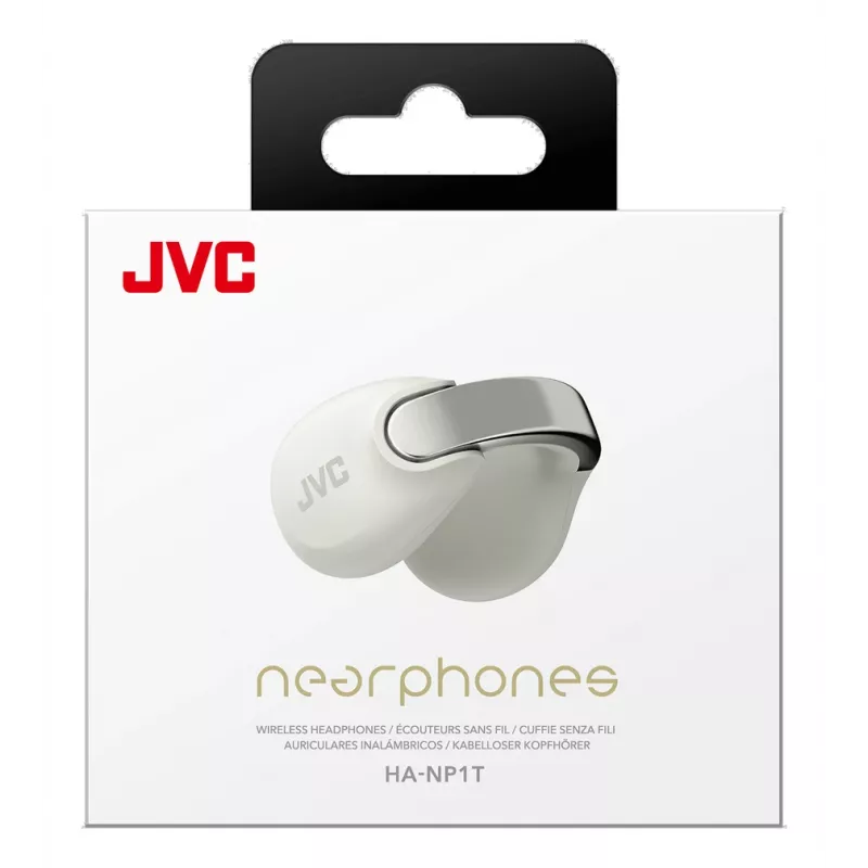 JVC HA-NP1T kõrvaklapid True Wireless Stereo (TWS) kõrvaklambriga kõnedele/muusikale USB USB-C Bluetooth hõbedane, valge