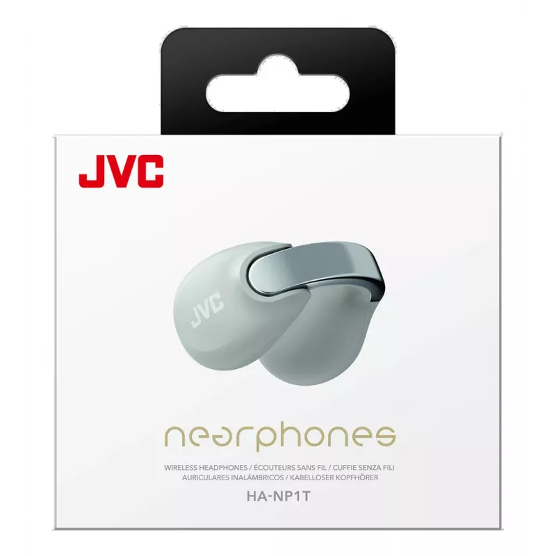 JVC HA-NP1T Kõrvaklapp True Wireless Stereo (TWS) Kõrva külge kinnitatav Kõnede ja muusika jaoks USB USB-C Bluetooth Hall, Hõbedane