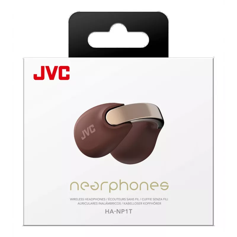 JVC HA-NP1T peakomplekt True Wireless Stereo (TWS) kõrvaklambriga kõned/muusika USB USB-C Bluetooth pruun, hõbedane