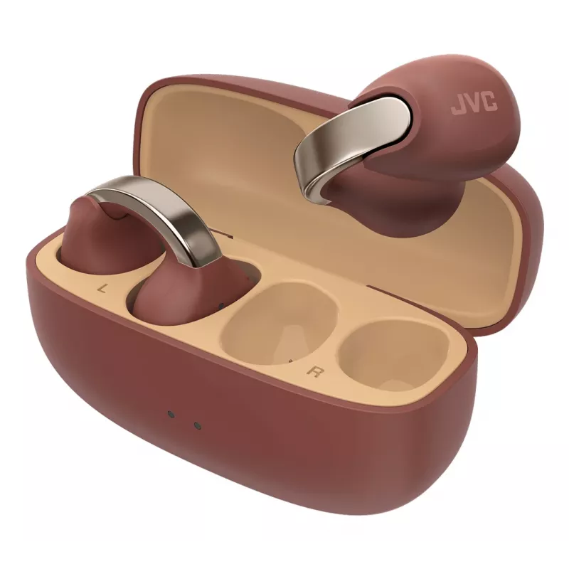 JVC HA-NP1T peakomplekt True Wireless Stereo (TWS) kõrvaklambriga kõned/muusika USB USB-C Bluetooth pruun, hõbedane