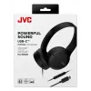 JVC HA-S33UC peakomplekt binaarne juhtmega peakomplekt, 2 draiverit 29,7 mm, 20–20000 Hz, 1,2 m kaabel, sisseehitatud mikrofon, must