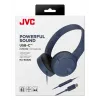 Juhtmega binauraalsed kõrvaklapid JVC HA-S33UCAU, peapaelaga, USB-C, 2 draiverit 2,97 cm, 20–20000 Hz, kaabel 1,2 m, sinine