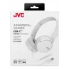 JVC HA-S33UC Headset Wired Head-band Calls/Music USB USB-C Valge