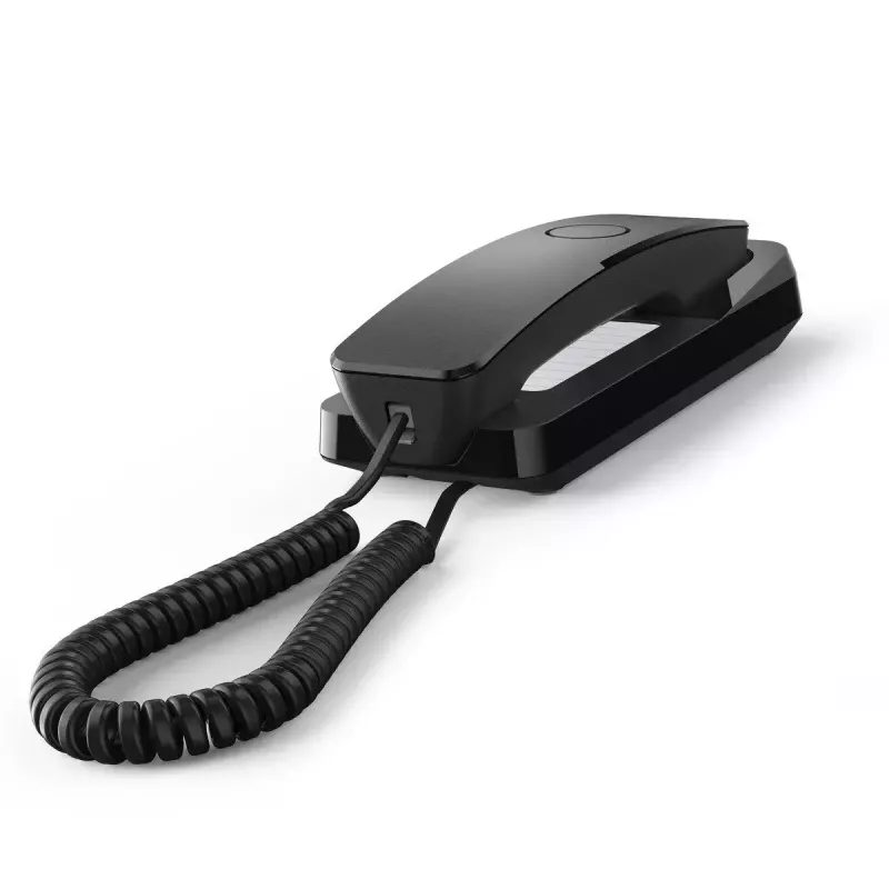 Analoogtelefon Gigaset DESK 200 juhtmega telefonitoruga, must