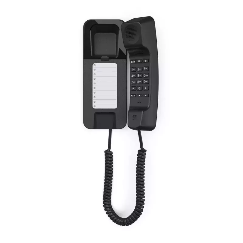 Analoogtelefon Gigaset DESK 200 juhtmega telefonitoruga, must