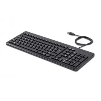 HP 150 juhtmega klaviatuur, täissuuruses (100%), juhtmega, USB, mehaaniline, QWERTY, must