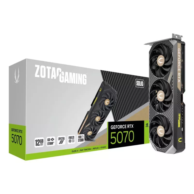 ZOTAC graafikakaart - GeForce RTX 5070 - 12 GB GDDR7 - ZT-B50700D-10P