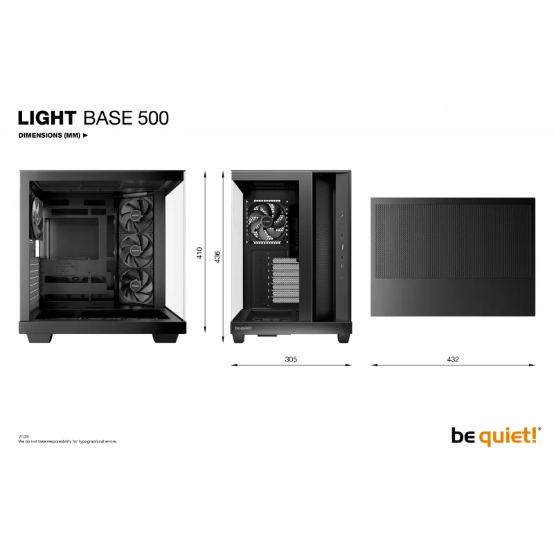PC korpus be quiet! Light Base 500 Midi Tower Must