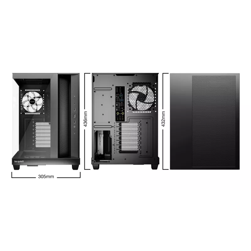 PC Case be quiet! Light Base 500 LX Must Midi Tower ATX 3x 120mm Fans