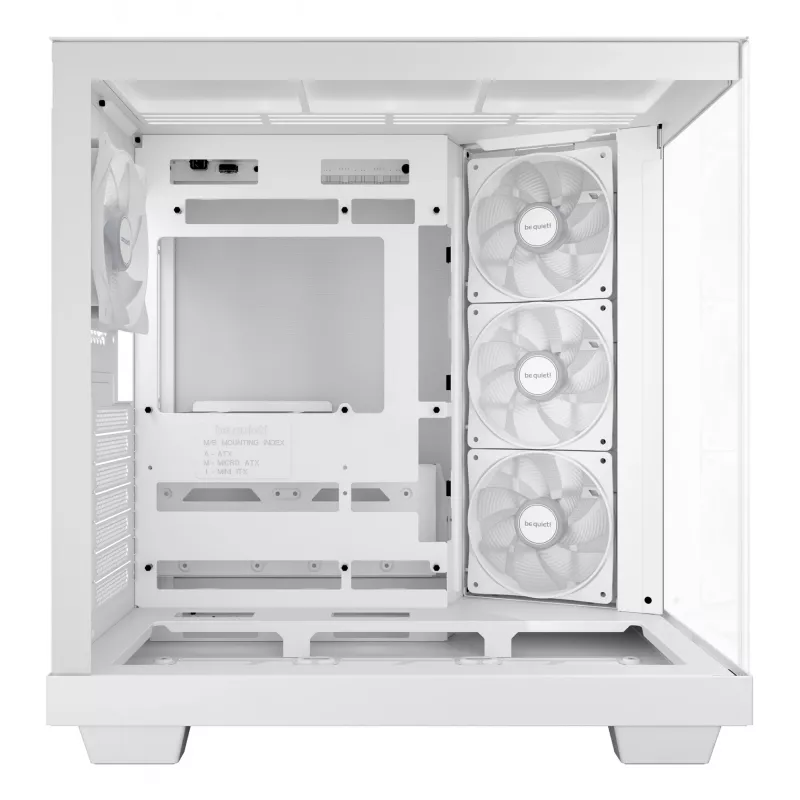 PC case be quiet Light Base 500 LX Valge Midi Tower ATX/PS2 PSU support 3x120 mm front 1x120 mm rear supports 2.5/3.5 inch drives 305×436×432 mm