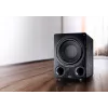 Aktiivne bassikõlar Magnat Alpha RS12 — 12-tolline draiver, 120 W RMS, 20–200 Hz, D-klass, must