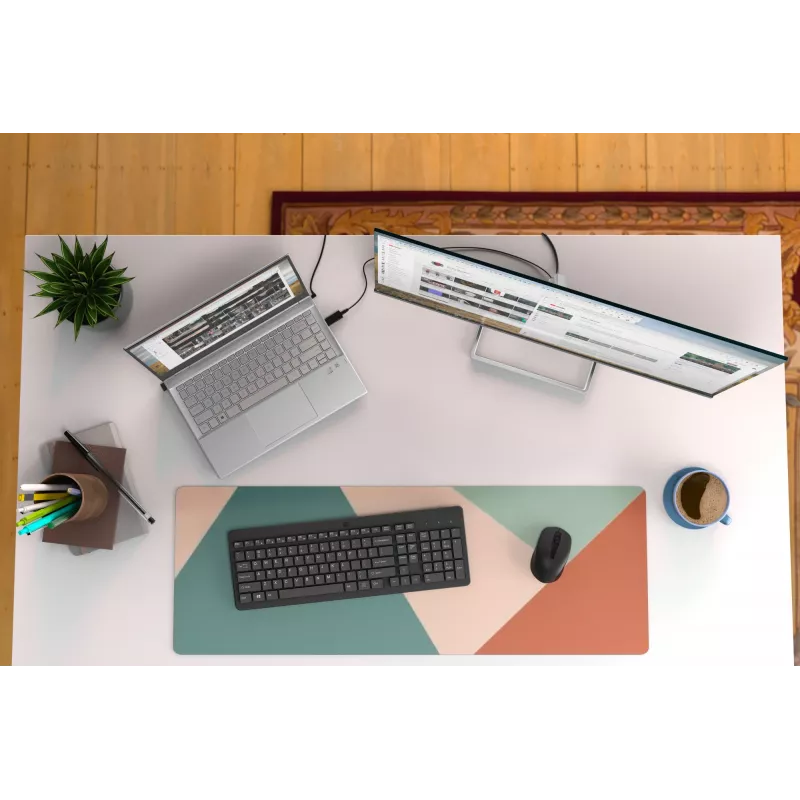 HP 330 juhtmevaba hiire ja klaviatuuri komplekt, täissuuruses (100%), juhtmevaba, RF-juhtmevaba, QWERTY, must, hiir kaasas