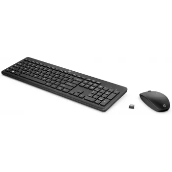 HP 230 juhtmevaba hiire ja klaviatuuri komplekt, täissuuruses (100%), juhtmevaba, RF-juhtmevaba, membraaniga, must, hiir kaasas
