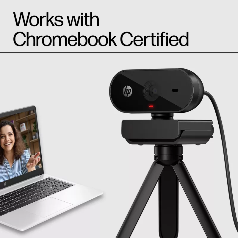 HP 320 FHD veebikaamera, 1920 x 1080 pikslit, Full HD, 30 kaadrit/s, Kodu, USB, must