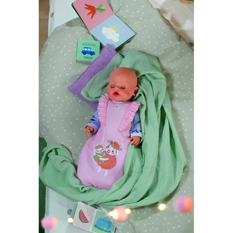 Nuku magamiskott ZAPF BABY born Sleeping Bag Flower, kangas, kokkupandav, alates 3. eluaastast