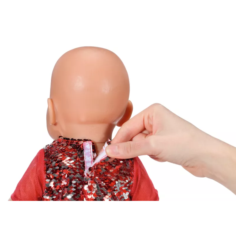 Nukukleit ZAPF BABY born Jõulukleit 43 cm nukkudele, tekstiil, mitmevärviline, kokkupandav, vanus 3–12