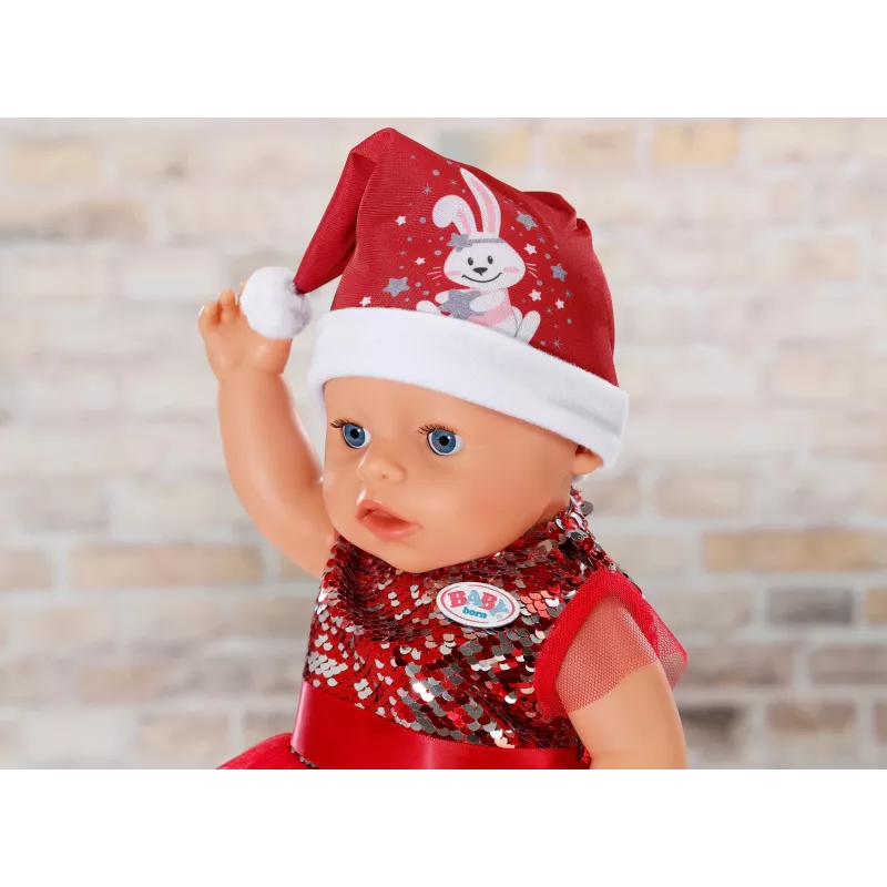 Nukukleit ZAPF BABY born Jõulukleit 43 cm nukkudele, tekstiil, mitmevärviline, kokkupandav, vanus 3–12