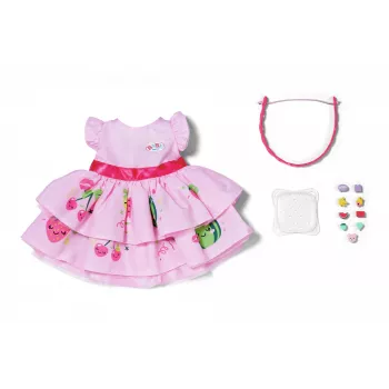 Nukukleit ZAPF BABY born Kleit Pinplayga 43 cm nukule, mitmevärviline, kokkupandav, vanus 3+
