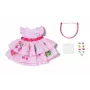 Nukukleit ZAPF BABY born Kleit Pinplayga 43 cm nukule, mitmevärviline, kokkupandav, vanus 3+