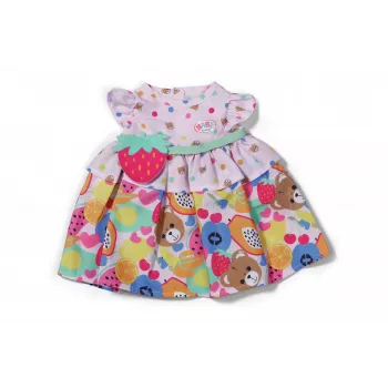 Nukukleit ZAPF BABY born Dress Fruit 43 cm nukkudele, mitmevärviline, kokkupandav, vanusele 3+
