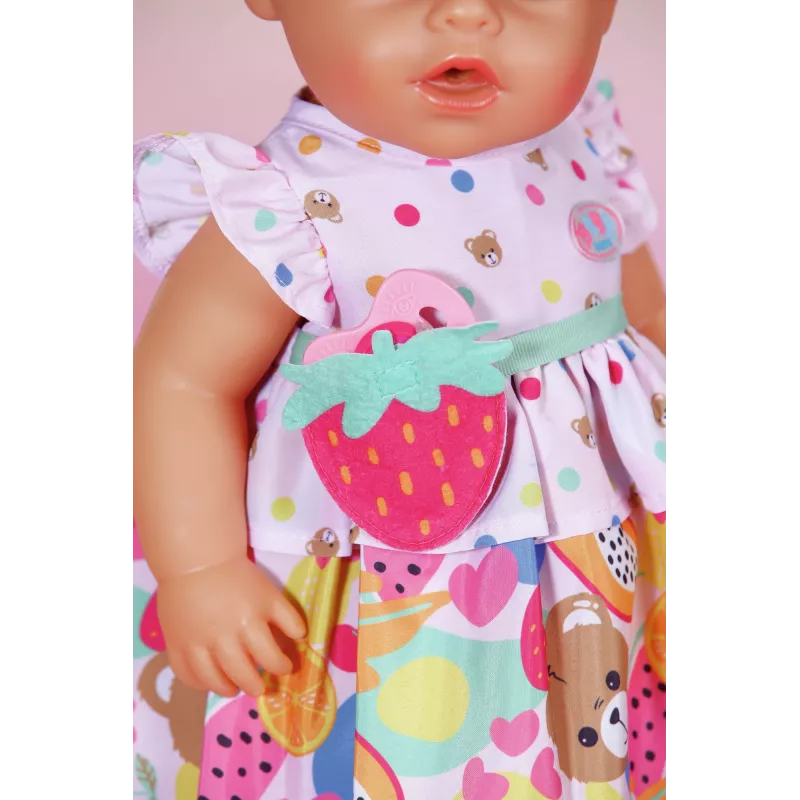 Nukukleit ZAPF BABY born Dress Fruit 43 cm nukkudele, mitmevärviline, kokkupandav, vanusele 3+