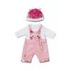Nukuriiete komplekt ZAPF BABY born Onesie with Hat 43 cm nukkudele, mitmevärviline, kokkupandav, vanus 3+