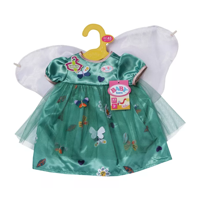 Nukukleit ZAPF BABY born Haldjakleit tiibadega 43 cm nukkudele, mitmevärviline, kokkupandav, vanusele 3+