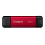 Väline SSD Kingston 512 GB kahe USB-A/USB-C-ga kaasaskantav, USB 3.2 Gen 2, lugemine 1050 MB/s, kirjutamine 950 MB/s, must/punane