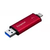 Väline SSD Kingston 2TB Dual USB-A/USB-C, USB 3.2 Gen 2, lugemine 1050 MB/s, kirjutamine 950 MB/s, must/punane