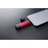 Väline SSD Kingston 2TB Dual USB-A/USB-C, USB 3.2 Gen 2, lugemine 1050 MB/s, kirjutamine 950 MB/s, must/punane