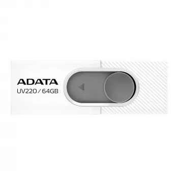 ADATA UV220 USB-mälupulk 64 GB USB Type-A 2.0 Hall, Valge