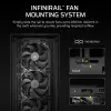 PC Midi Tower korpus CORSAIR FRAME 5000D RS — Must, ATX/EATX tugi, 3x140 mm esiventilaatorit, karastatud klaas, 250×556×542 mm