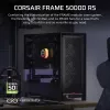 PC Midi Tower korpus CORSAIR FRAME 5000D RS — Must, ATX/EATX tugi, 3x140 mm esiventilaatorit, karastatud klaas, 250×556×542 mm