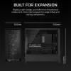 PC Midi Tower korpus CORSAIR FRAME 5000D RS — Must, ATX/EATX tugi, 3x140 mm esiventilaatorit, karastatud klaas, 250×556×542 mm