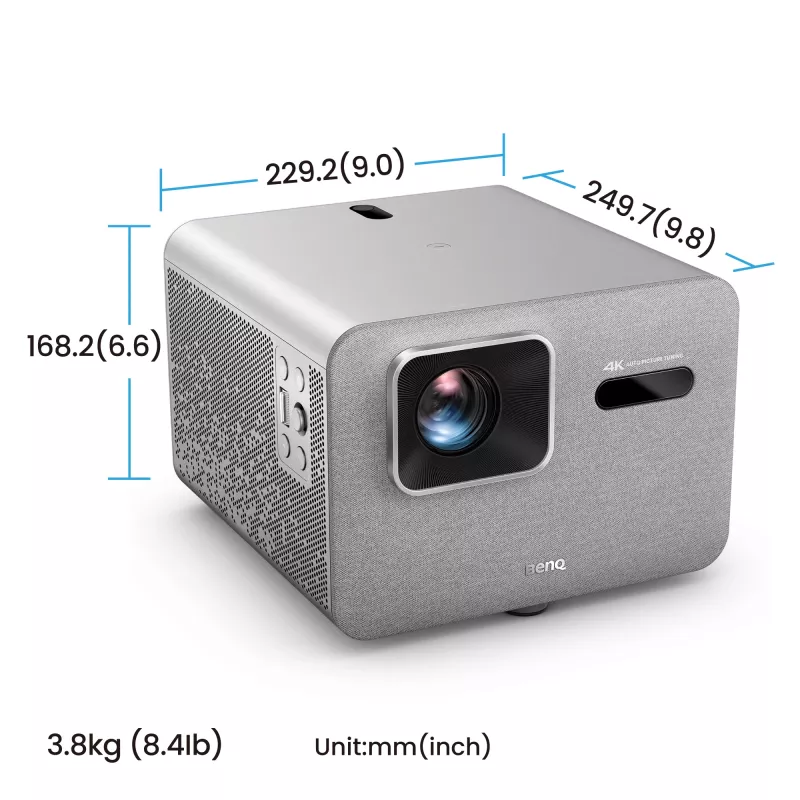 BenQ TK705STi lähiviskeprojektor — DLP UHD 4K (3840×2160), 3000 ANSI luumenit, LED-valgusallikas, 16:9, nihe 100%