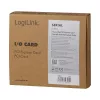 Liidesekaart LOGILINK PC0031 — PCIe host, juhtmega ühenduvus, 1 Mbit/s