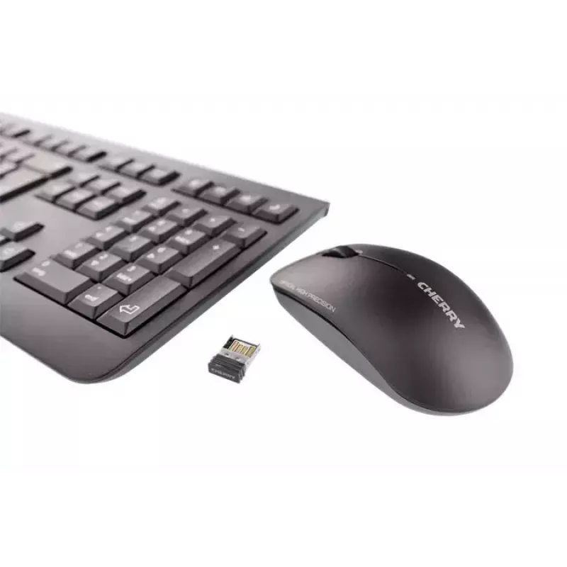 CHERRY DW 3000 klaviatuur Hiir kaasas Universaalne RF Juhtmeta AZERTY Prantsuse Must