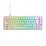 CHERRY K5V2 kompaktne klaviatuur mängimiseks USB QWERTZ saksa valge 68 klahvi RGB LED