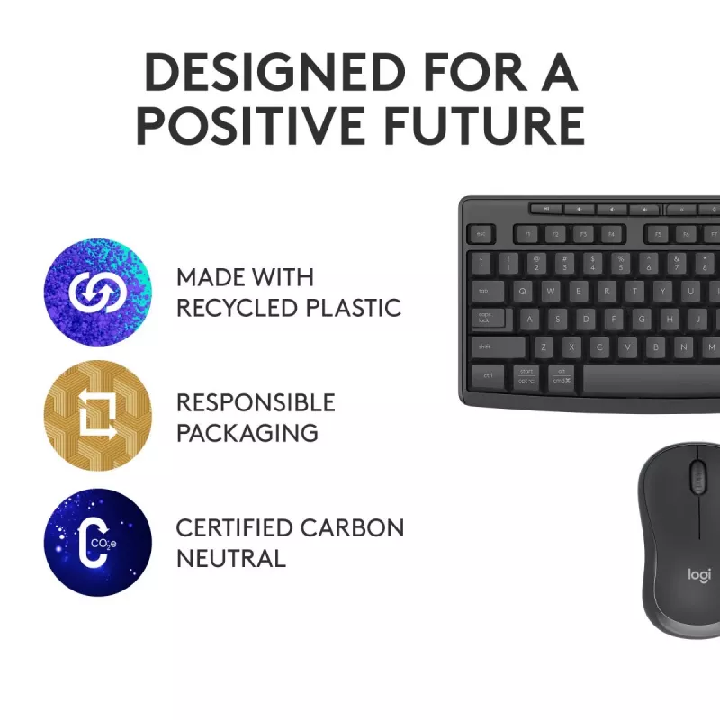 Logitech MK370 Combo for Business juhtmevaba klaviatuur ja hiir, täissuuruses, QWERTZ