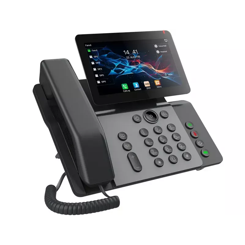 IP-telefon Fanvil V66 Tumehall — 20 liini, 7-tolline IPS-puuteekraan, Wi‑Fi, PoE, Bluetooth