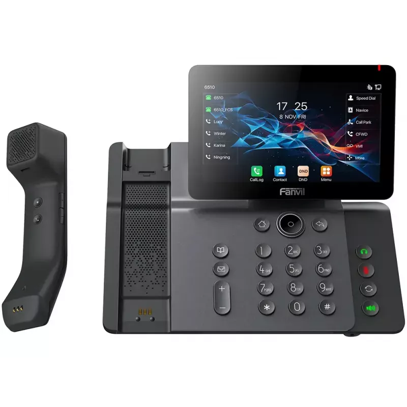 IP-telefon Fanvil V66 PRO tumehall 20 liini IPS Wi-Fi juhtmega telefonitoru