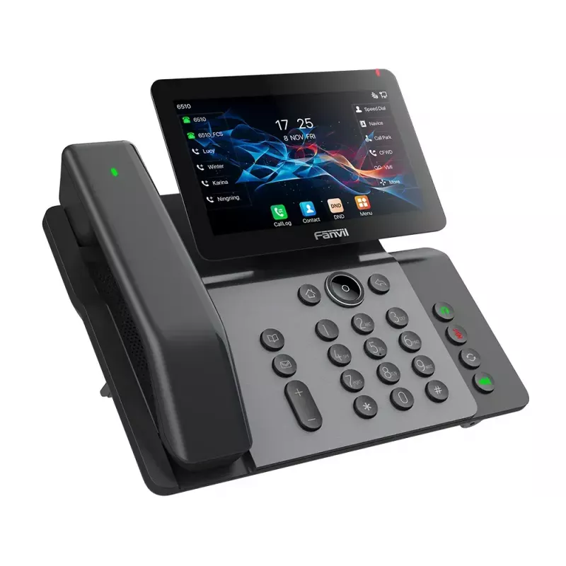 IP-telefon Fanvil V66 PRO tumehall 20 liini IPS Wi-Fi juhtmega telefonitoru